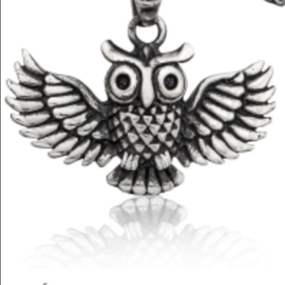 Grand Bazaar Jewelers Other - Sterling Silver OWL BIRD 4 LUCK men’s necklace